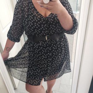 Torrid Size 3 Sheer Shirt Dress EUC